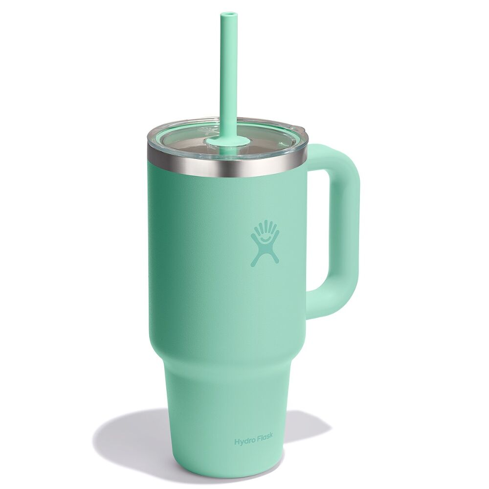 Hydro Flask Travel Tumbler Clear Lid 32 oz (946 ml), Mermaid Green