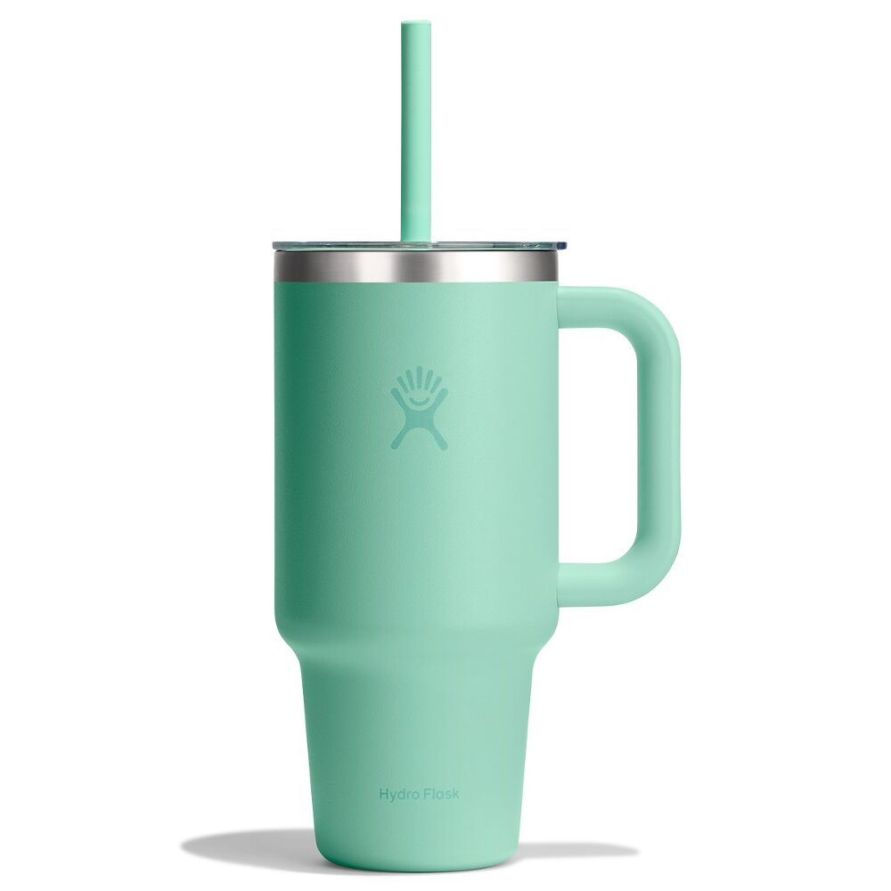Hydro Flask Travel Tumbler Clear Lid 32 oz (946 ml), Mermaid Green