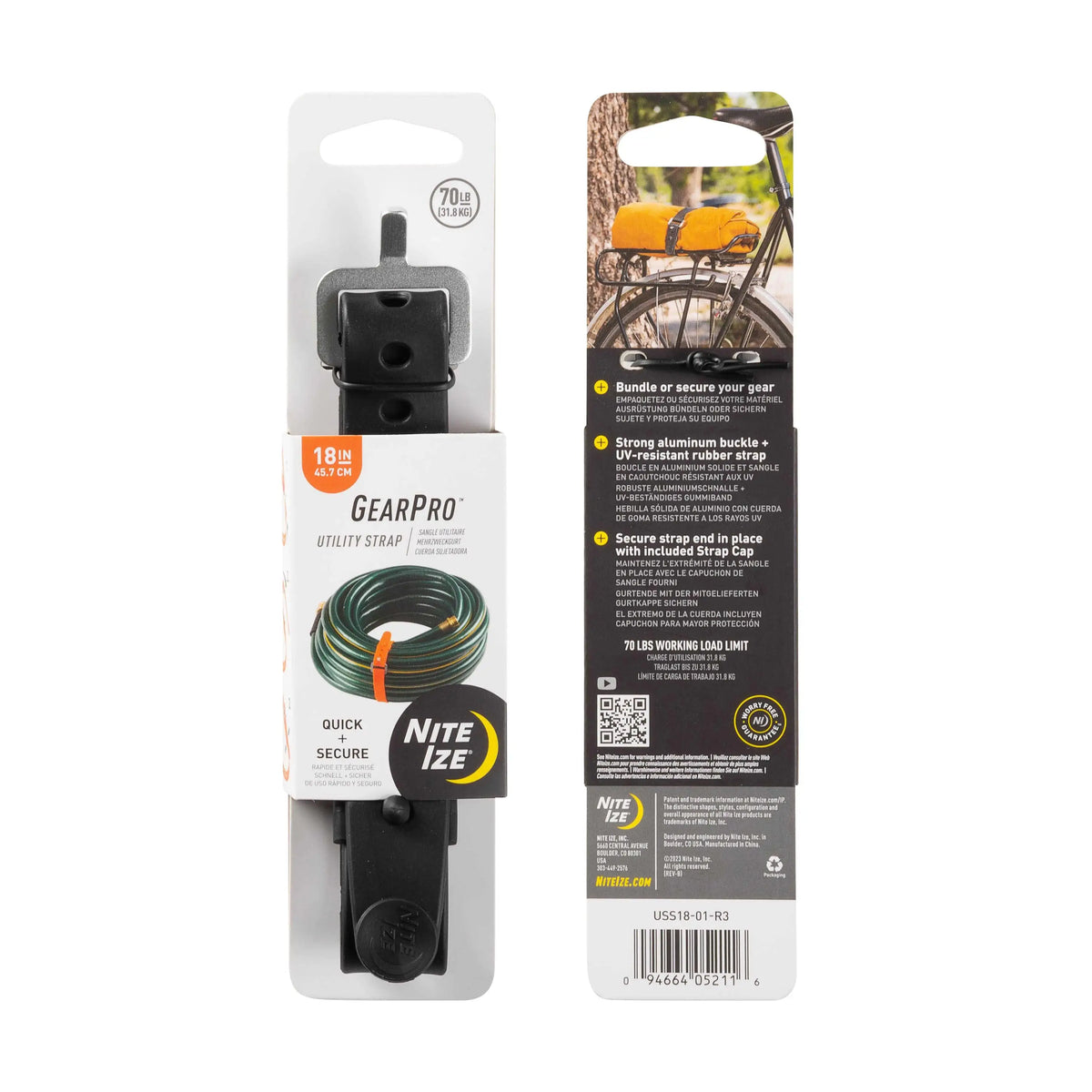 Nite Ize GearPro® Utility Strap Black, 18 in
