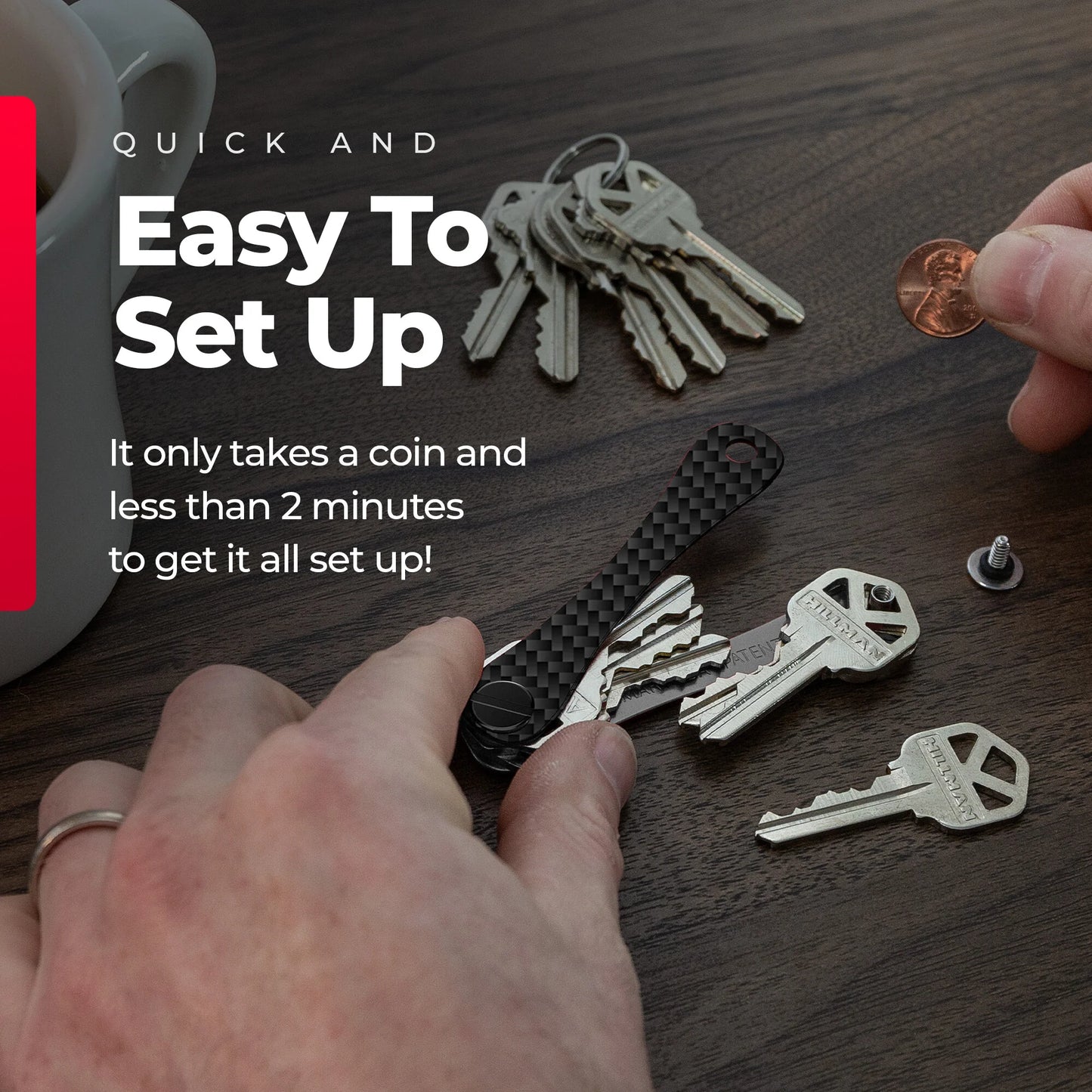 KeySmart® Carbon Fiber 3k