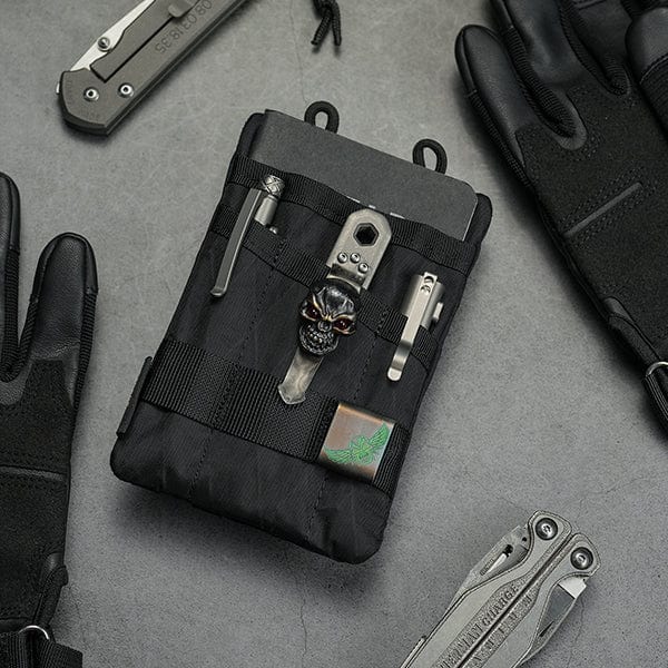 Viperade VE1 EDC Pocket Organizer Pouch, X-PAC Black Soft