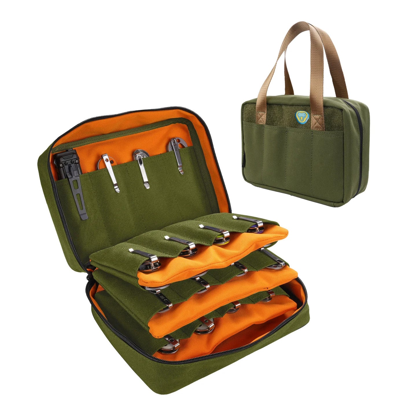 Viperade VE40 Ultimate 40-Slot EDC Knife Organizer & Tool Storage Case, Grey