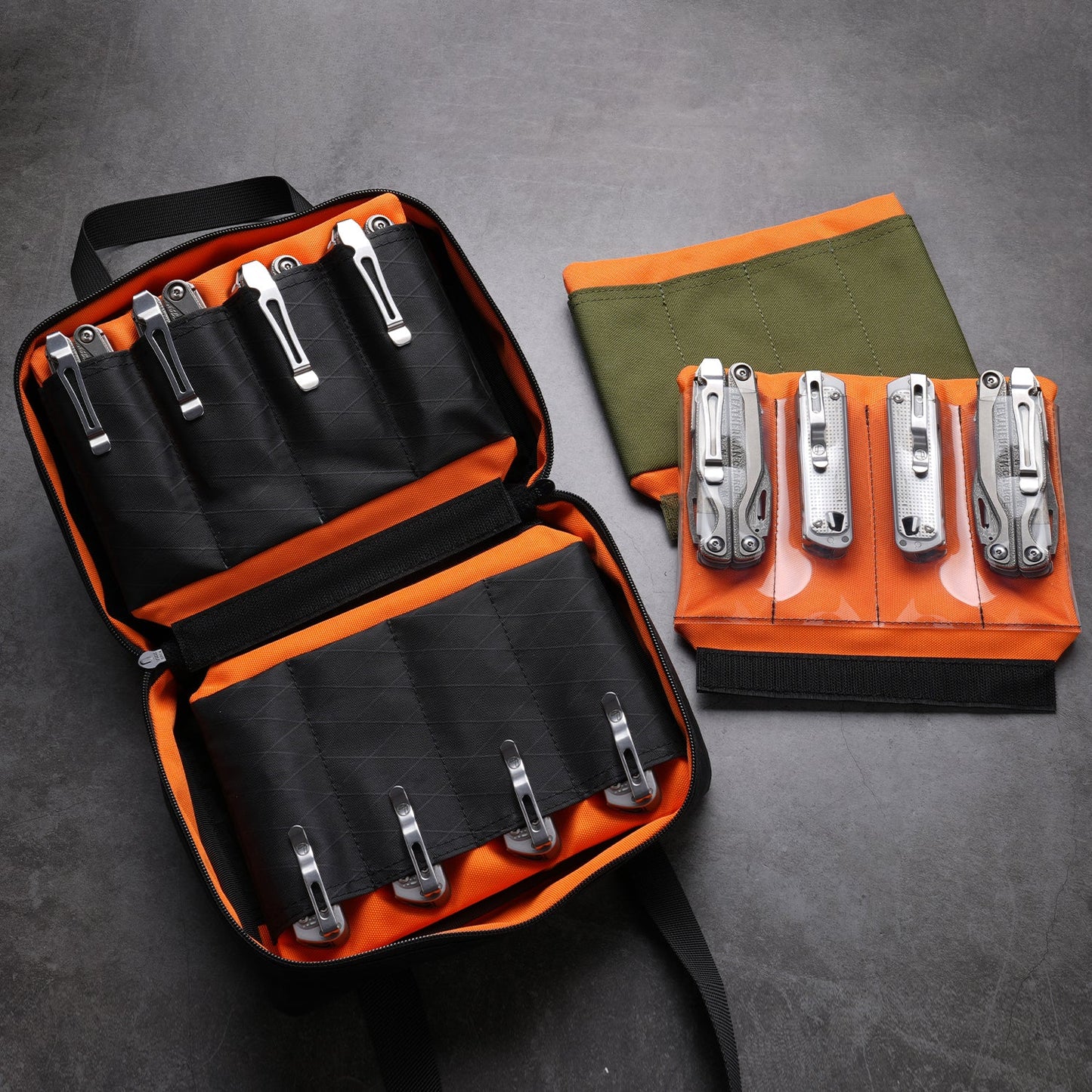 Viperade VAA8 8-Slot EDC Knife Storage Panels, Panels for VE40, Grey