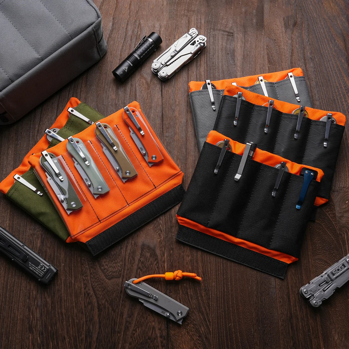 Viperade VAA8 8-Slot EDC Knife Storage Panels, Panels for VE40, Grey
