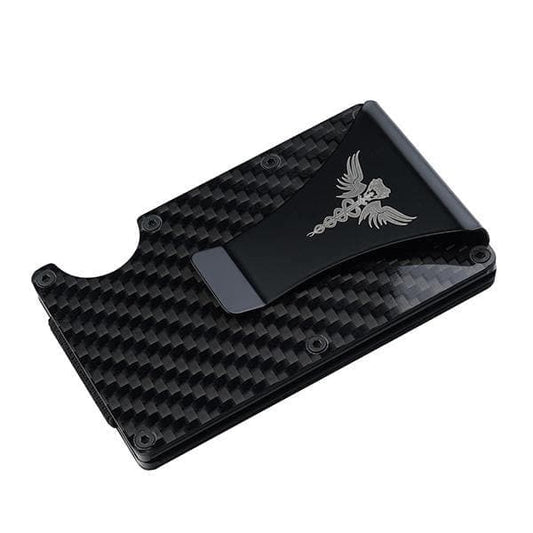 Viperade C9 EDC Wallet clip with credit card collection bag, Carbon Fiber