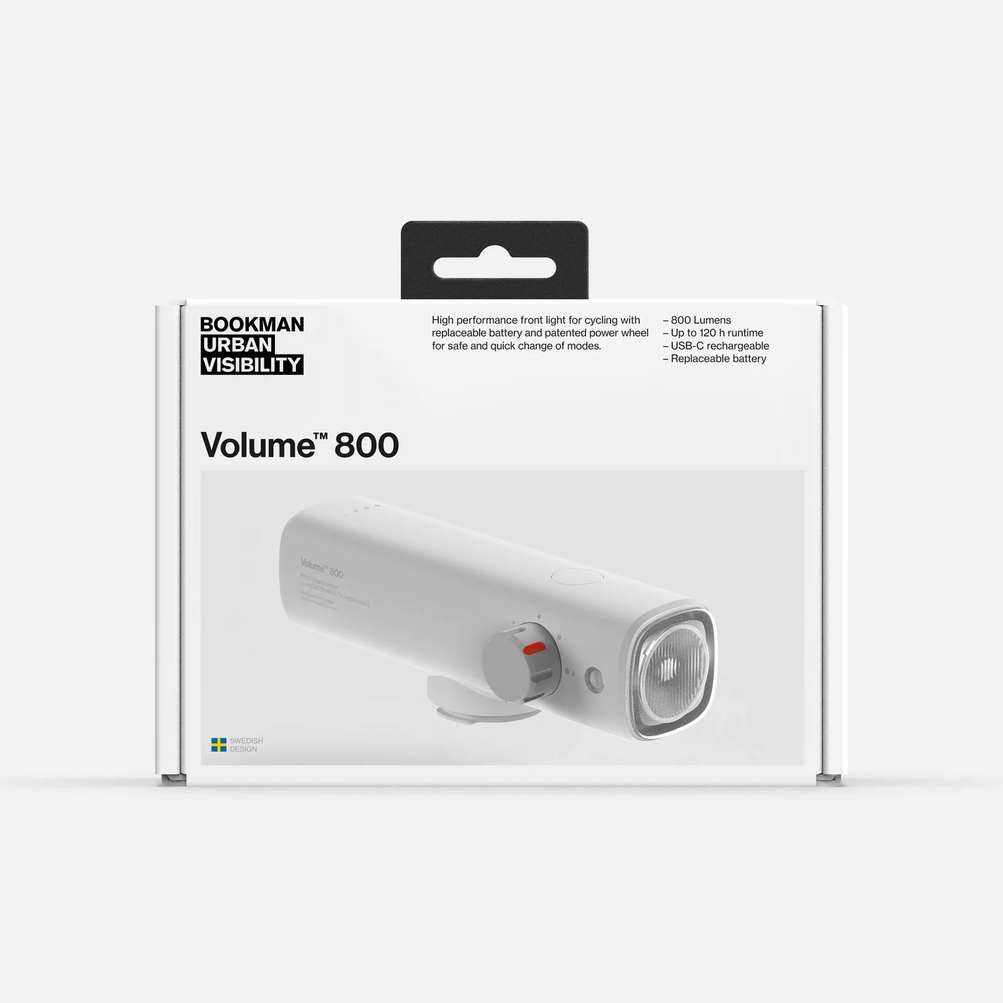 Bookman Urban Visibility Volume™ 800 Bike Light, White