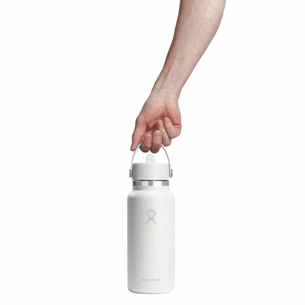 Hydro Flask Wide Mouth with Flex Straw Cap 32oz, White