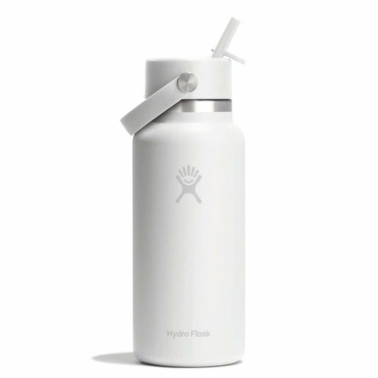 Hydro Flask Wide Mouth with Flex Straw Cap 32oz, White