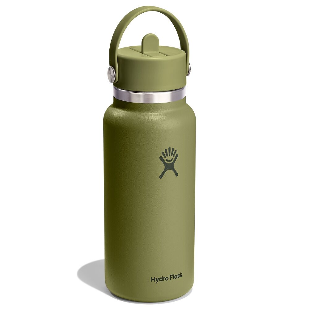 Hydro Flask Wide Mouth with Flex Straw Cap 32oz, Palmer Green