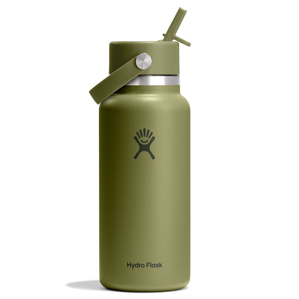 Hydro Flask Wide Mouth with Flex Straw Cap 32oz, Palmer Green