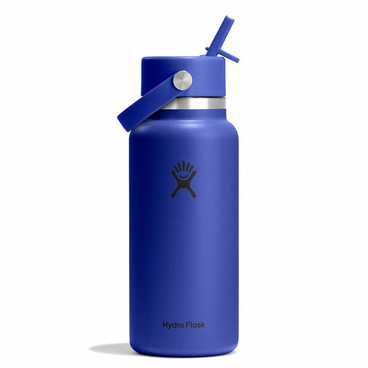 Hydro Flask Wide Mouth with Flex Straw Cap 32oz, Capri Blue