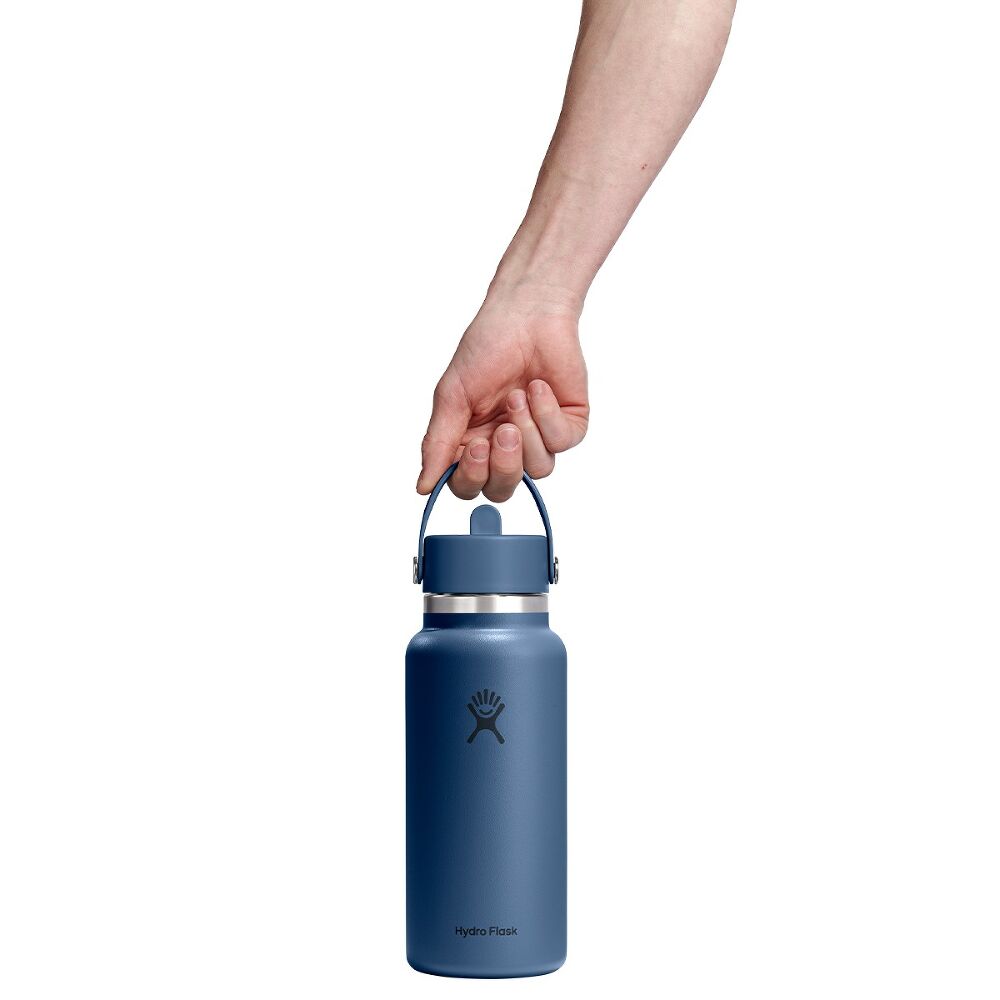 Hydro Flask Wide Mouth with Flex Straw Cap 32oz, Harbour Blue