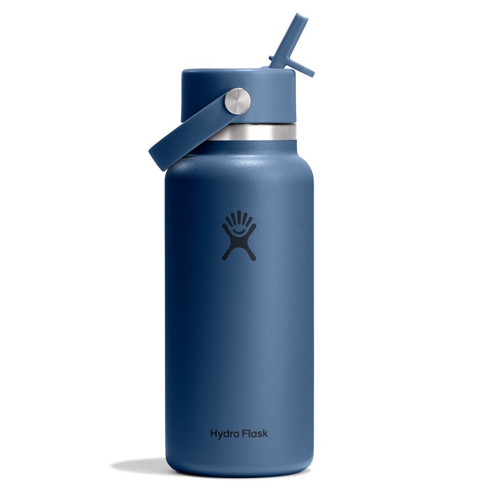 Hydro Flask Wide Mouth with Flex Straw Cap 32oz, Harbour Blue