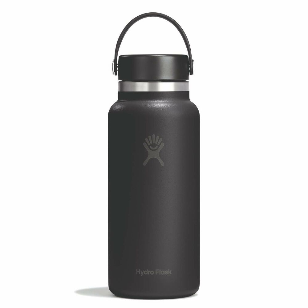Hydro Flask Wide Mouth Bottle Flex Cap 32oz, Tonal Black