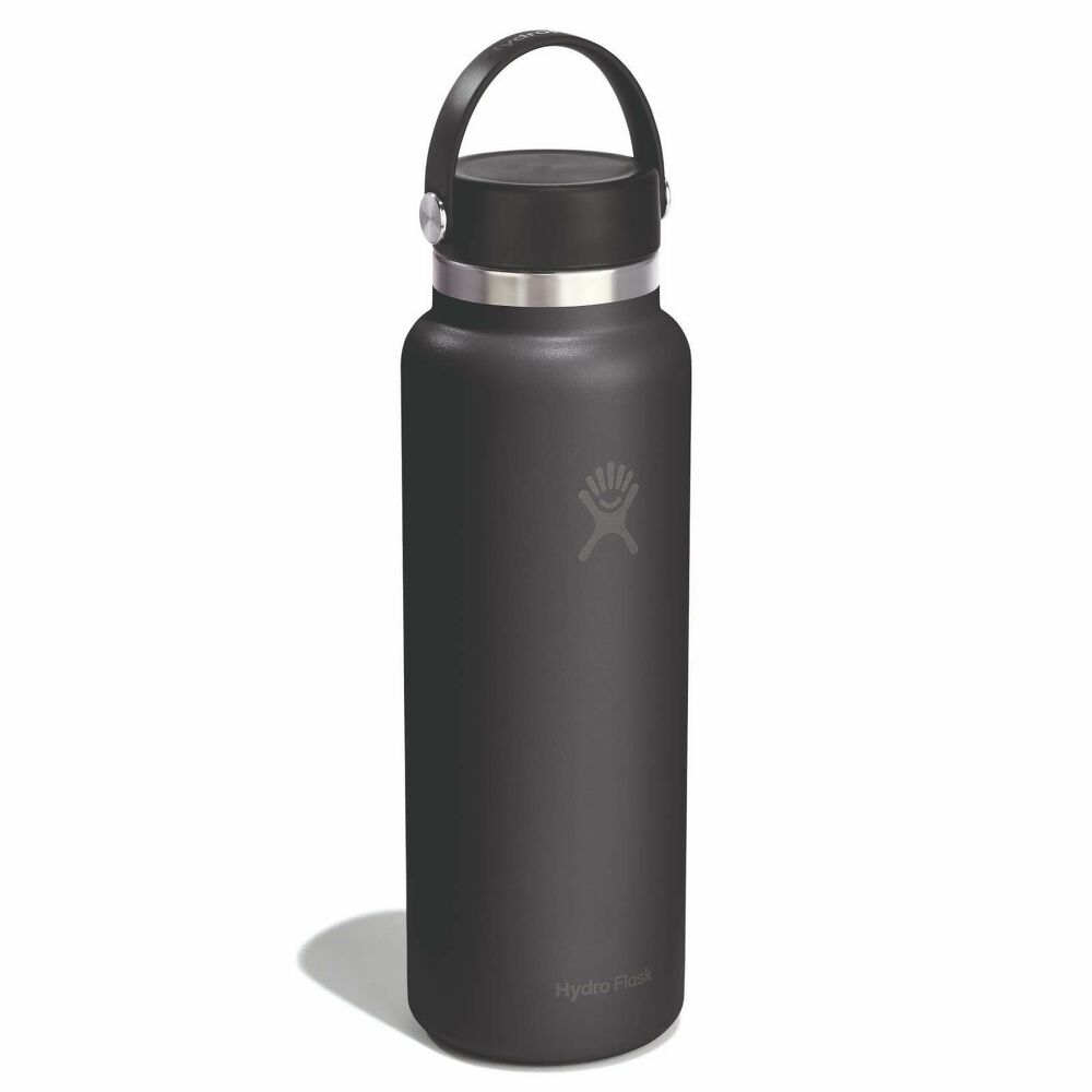 Hydro Flask Wide Mouth Bottle Flex Cap 40oz, Tonal Black
