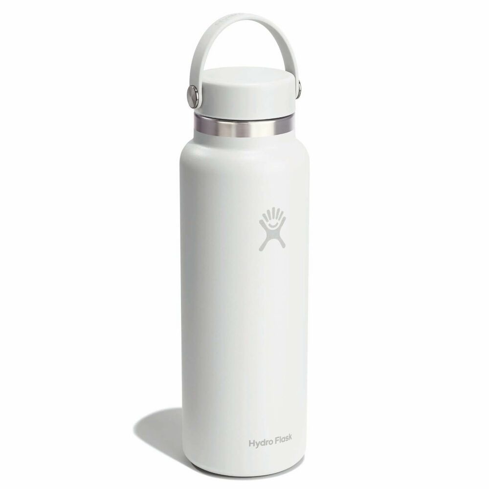 Hydro Flask Wide Mouth Bottle Flex Cap 40oz, Tonal White