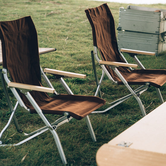 Snowpeak Low Beach Chair, Brown