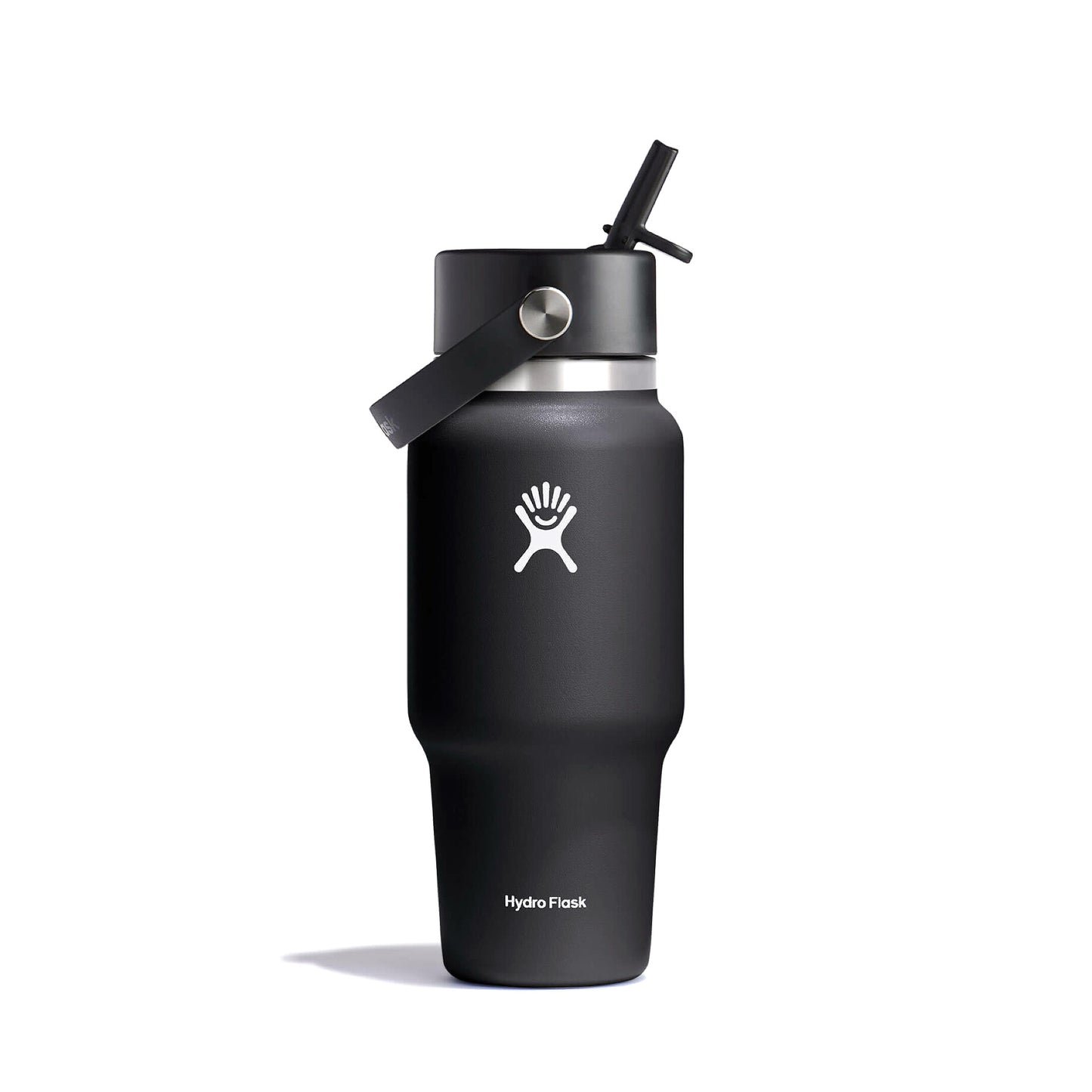 Hydro Flask Wide Flex Straw Travel Bottle 24oz, Black