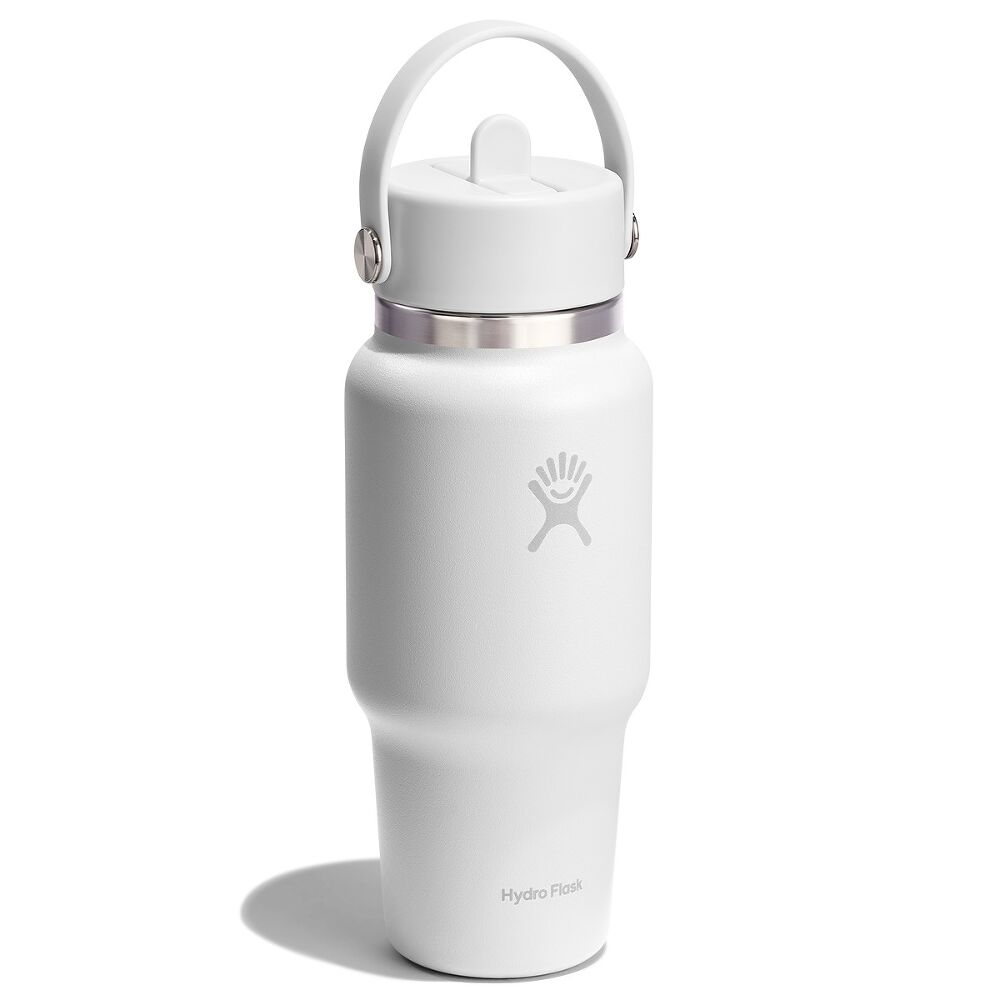 Hydro Flask Wide Flex Straw Travel Bottle 24oz, White