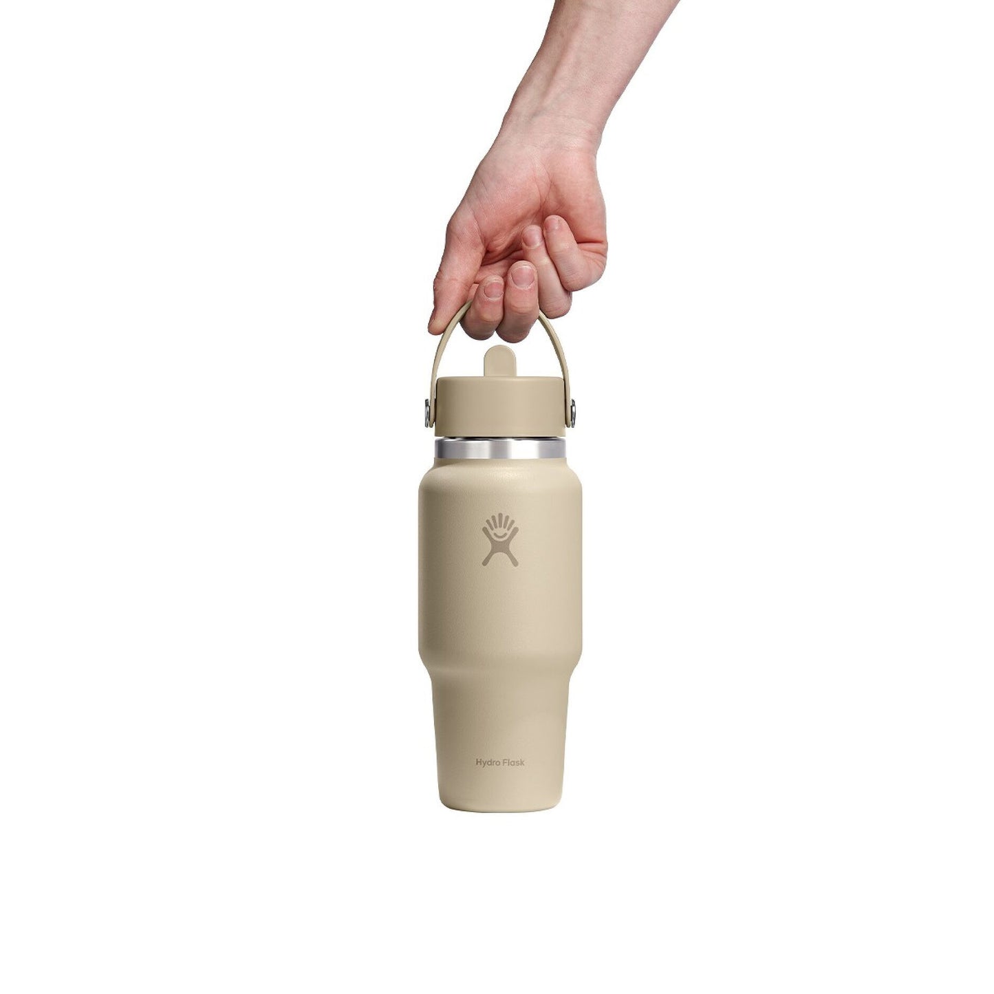 Hydro Flask Wide Flex Straw Travel Bottle 24oz, Oat