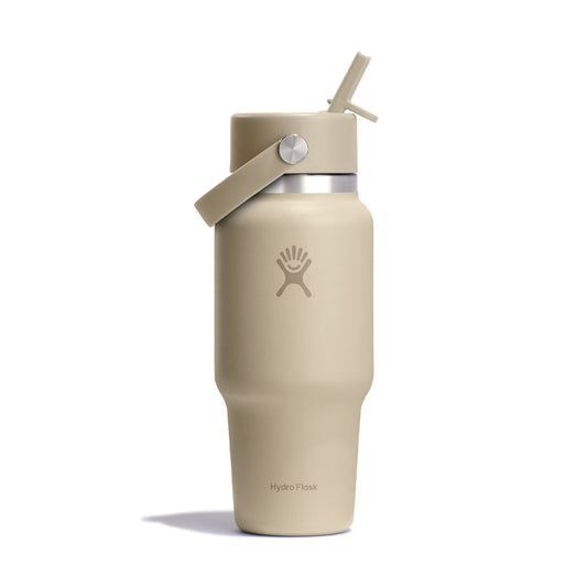 Hydro Flask Wide Flex Straw Travel Bottle 24oz, Oat