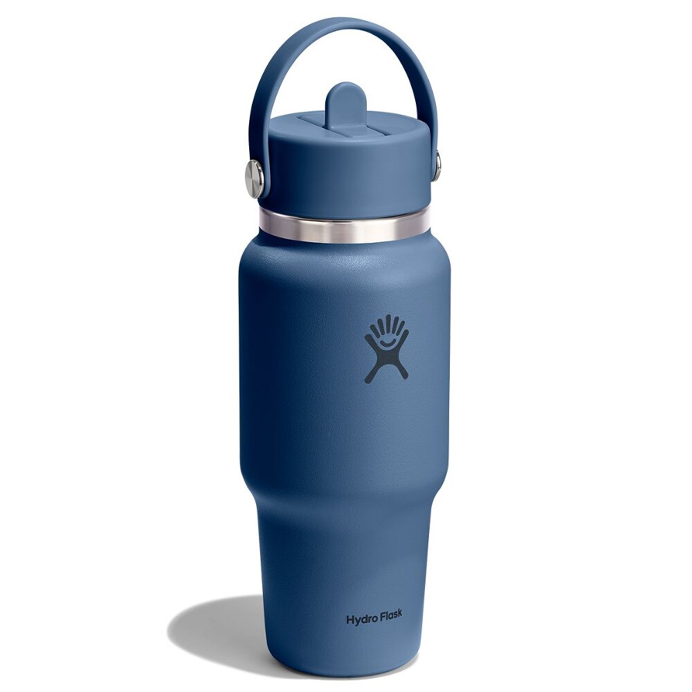 Hydro Flask Wide Flex Straw Travel Bottle 24oz, Harbour Blue