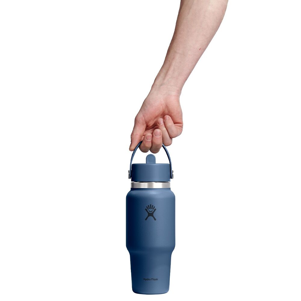 Hydro Flask Wide Flex Straw Travel Bottle 24oz, Harbour Blue