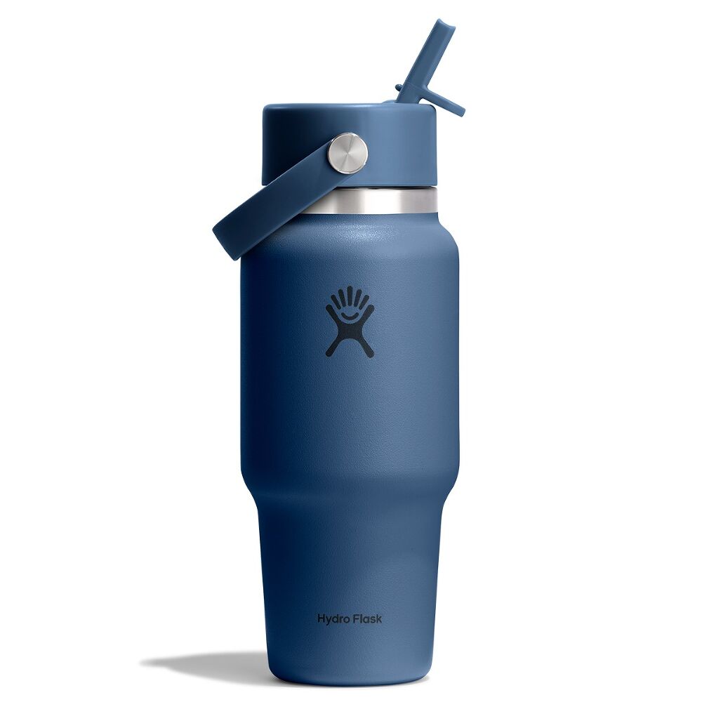 Hydro Flask Wide Flex Straw Travel Bottle 24oz, Harbour Blue