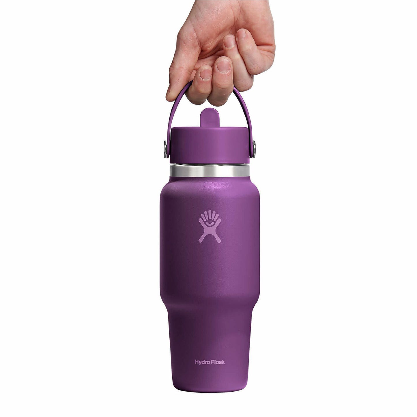 Hydro Flask Wide Flex Straw Travel Bottle 24oz, Beachplum Purple