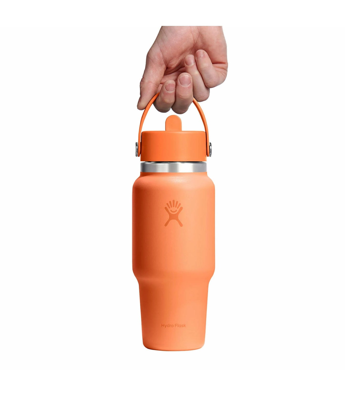 Hydro Flask Wide Flex Straw Travel Bottle 24oz, Nectar Orange