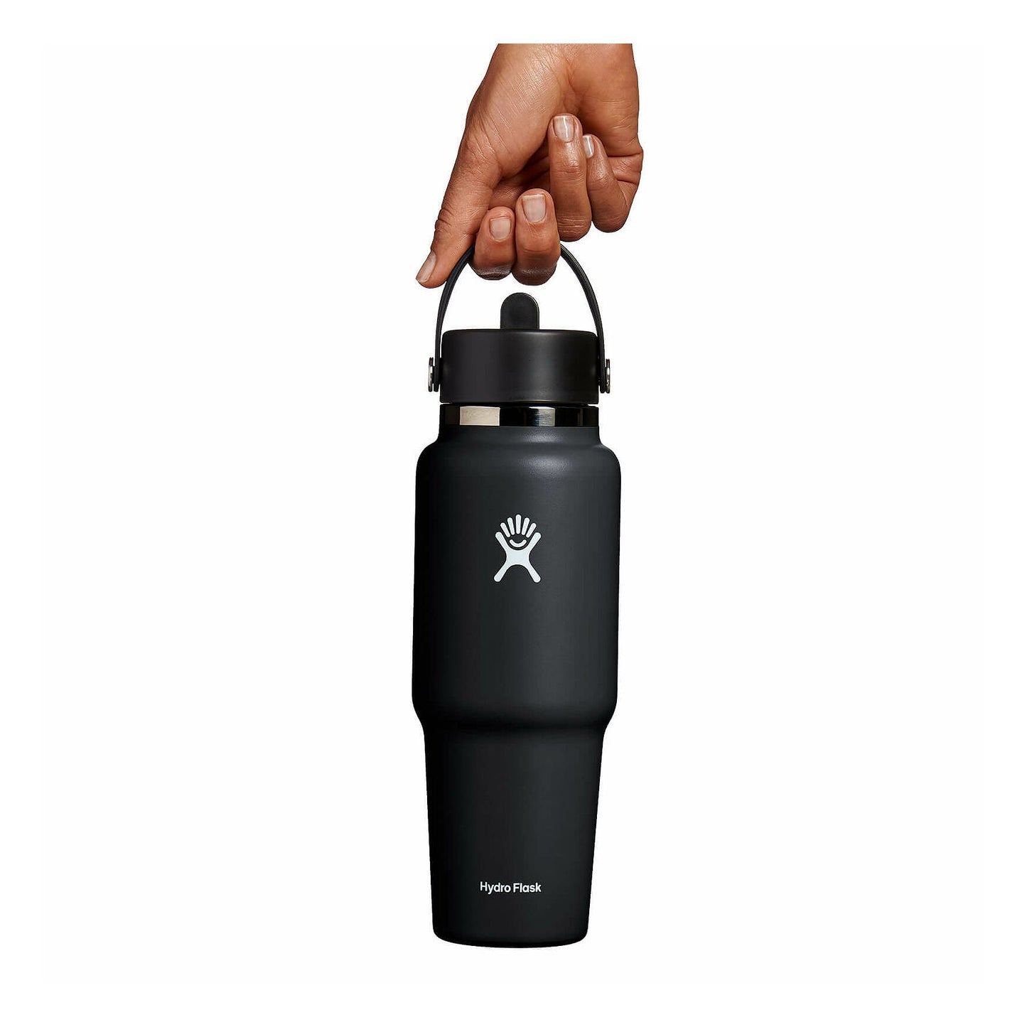 Hydro Flask Wide Mouth Travel Bottle with Flex Straw Cap, 946ml (32oz)