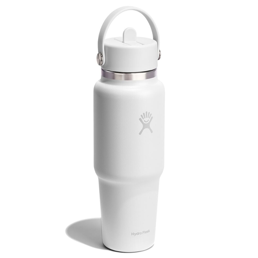 Hydro Flask Wide Flex Straw Travel Bottle 32oz, Tonal White