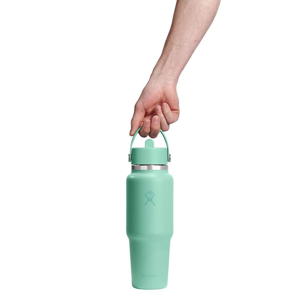 Hydro Flask Wide Flex Straw Travel Bottle 32oz, Mermaid Green