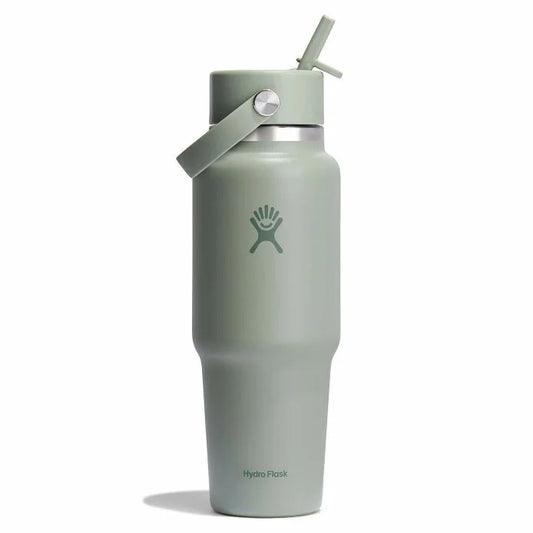 Hydro Flask Wide Flex Straw Travel Bottle 32oz, Agave