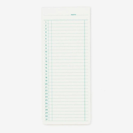 Hightide Penco Sticky Memo Pad Monthly, White