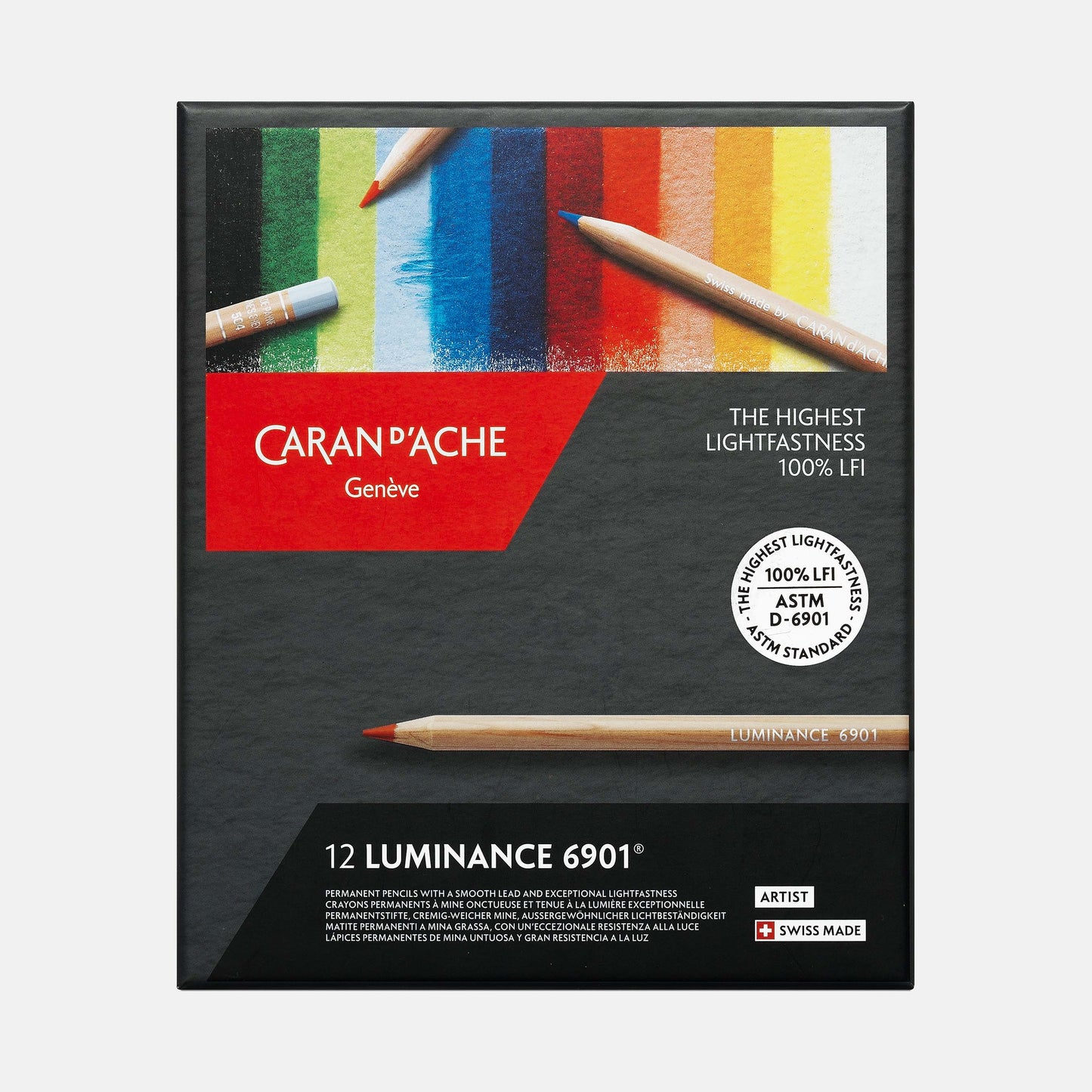 Caran d'Ache Luminance 6901® fargeblyant, 12-sett