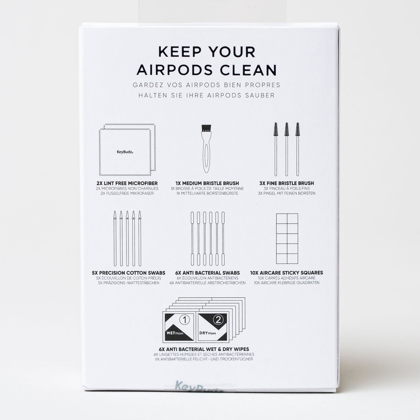 KeyBudz AirCare, Cleaning Kit til AirPods
