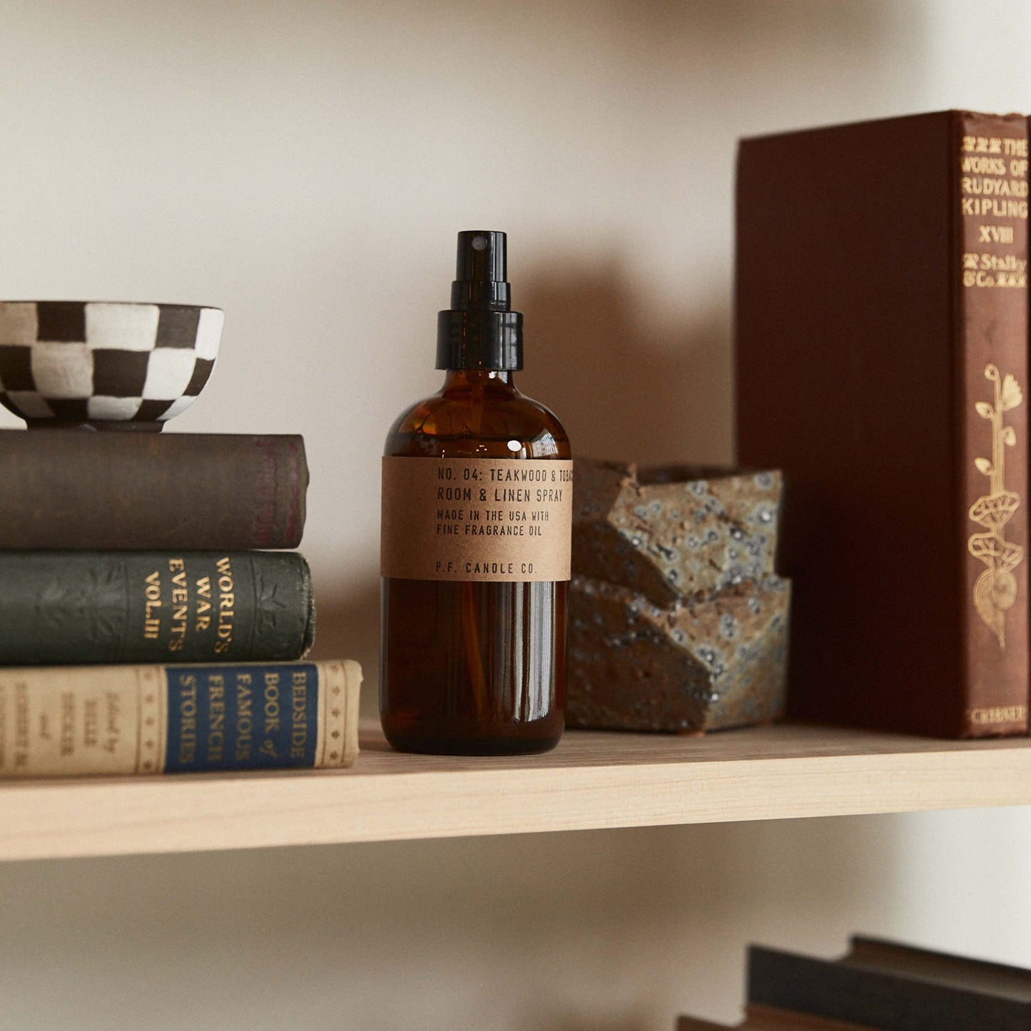 P.F. Candle Co. Room & Linen Spray, NO. 04 Teakwood & Tobacco