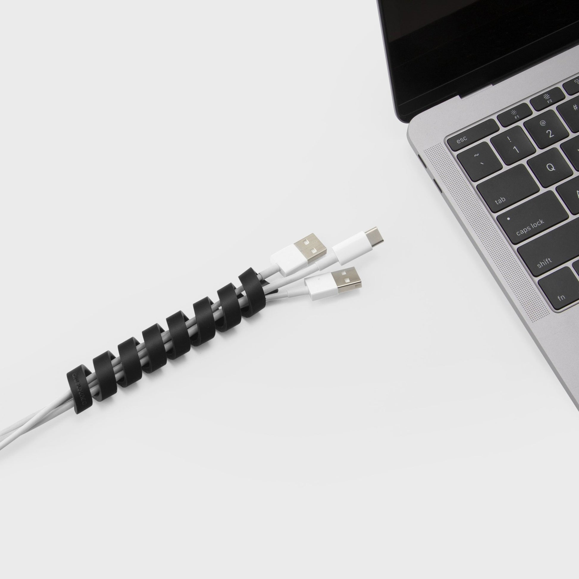 Bluelounge CableCoil, Sort (4-pakk)-Goodnotes.no