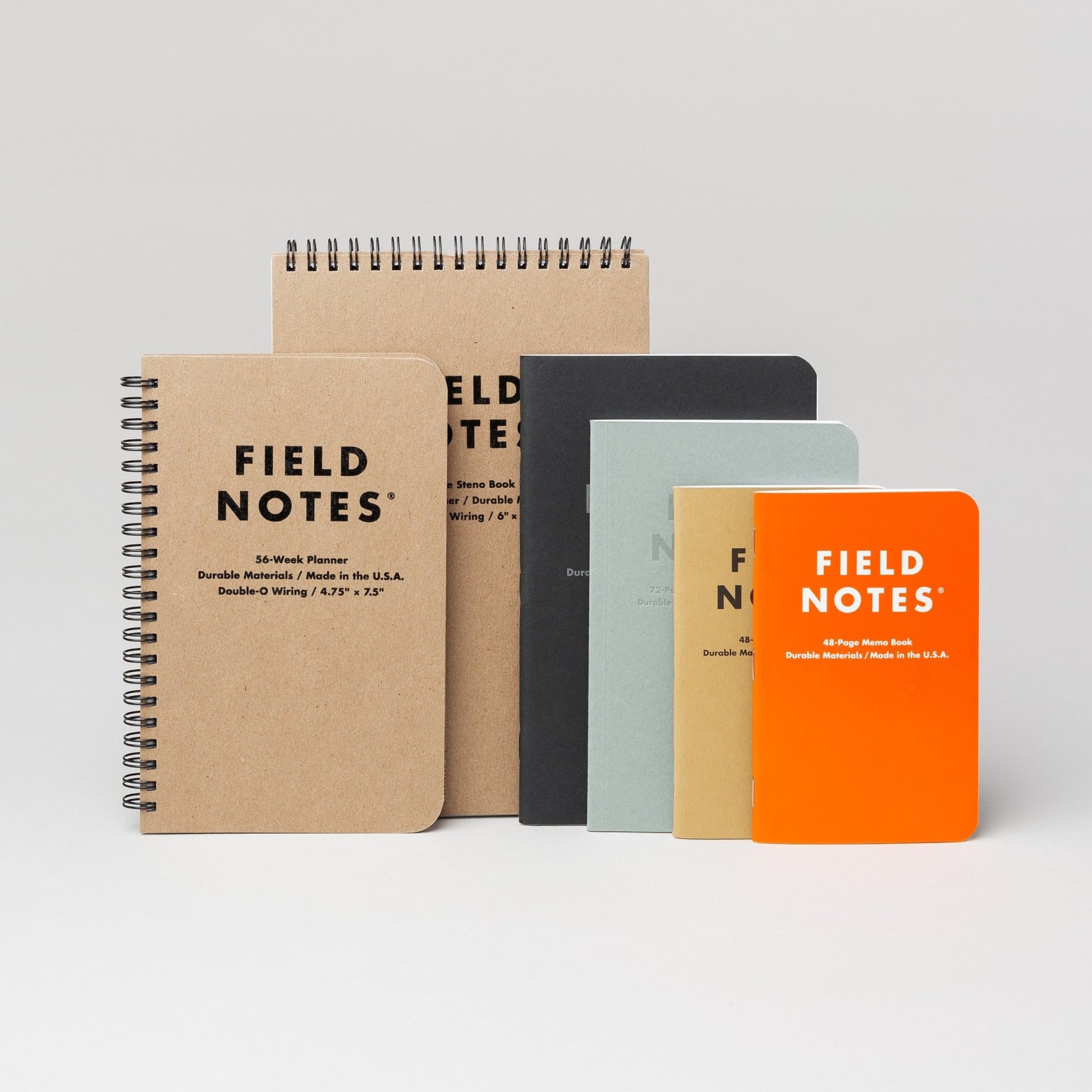 Field Notes Pitch-Black, Pocket (2-pakk)-Goodnotes.no