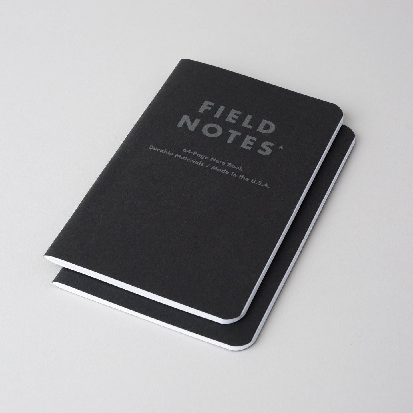 Field Notes Pitch-Black, Pocket (2-pakk)-Goodnotes.no